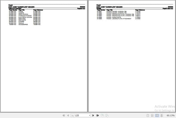 FENDT HARVESTING CORNFLOW HEADER 870F 875F 3906452 11.2018 SPARE PARTS CATALOGUE MANUAL - PDF FILE