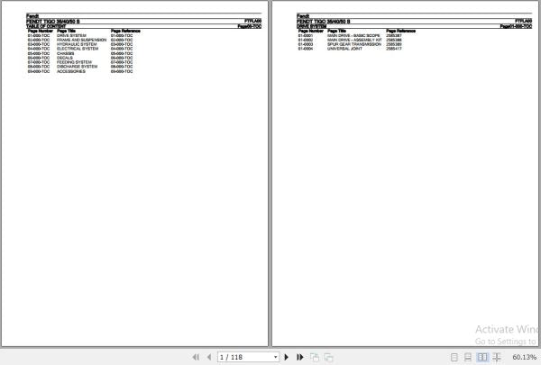 FENDT LOADER WAGON TIGO 35 40 50 S FTFLA00 10.2020 SPARE PARTS CATALOGUE MANUAL - PDF FILE