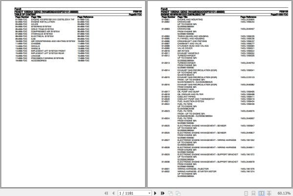 FENDT TRACTOR 1050NA GEN2 F539105 02.2020 SPARE PARTS CATALOGUE MANUAL - PDF FILE