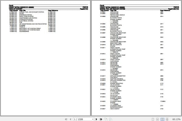 FENDT TRACTOR 927NA F925105 06.2020 SPARE PARTS CATALOGUE MANUAL - PDF FILE