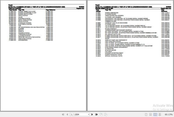 FENDT COMBINE 5275C PL-I 6246525 07.2020 SPARE PARTS CATALOGUE MANUAL - PDF FILEB
