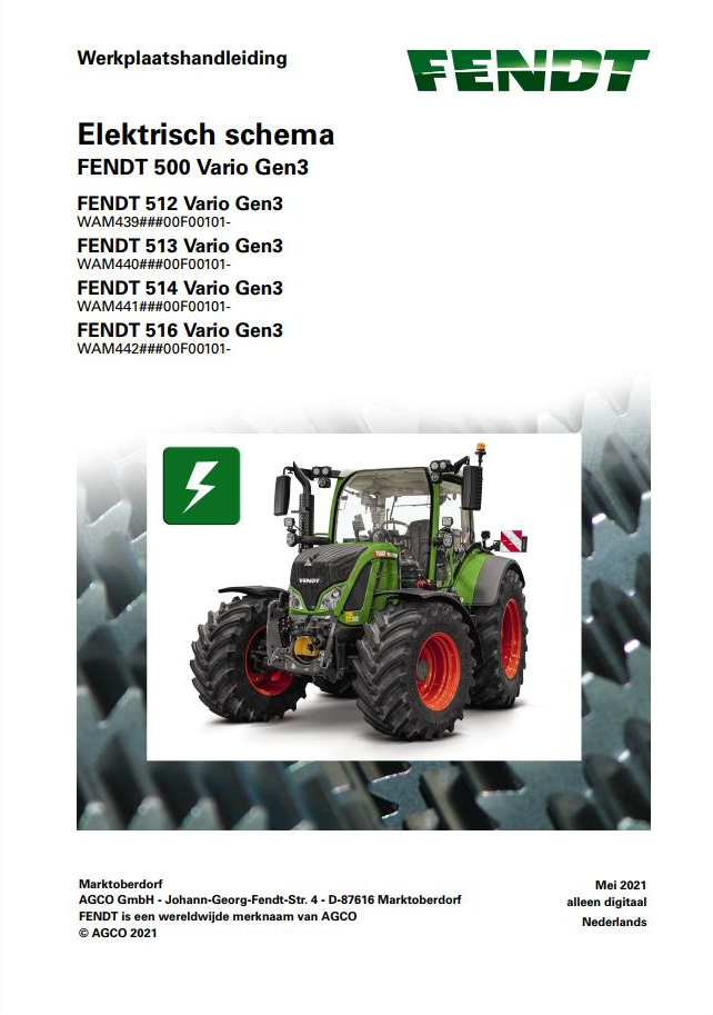 Fendt 512 513 514 516 Vario Gen3 Circuit Diagram Manual PDF
