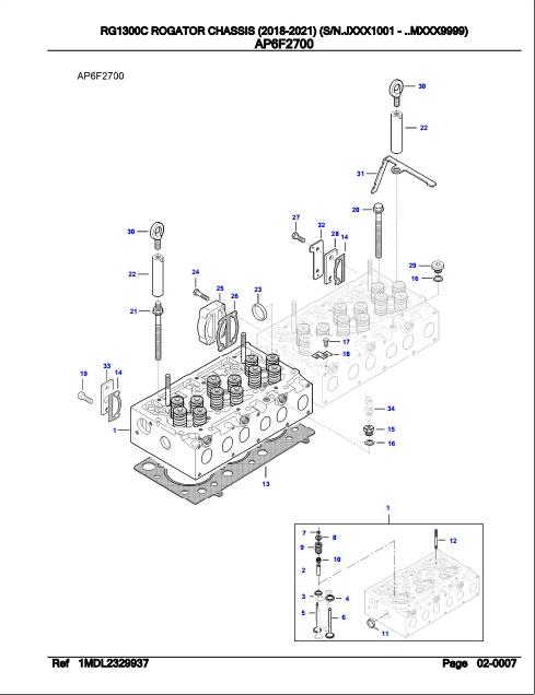 Fendt Sprayer RG1300C Rogator Chassis Parts Catalog Manual 652464 2018-2021 PDF