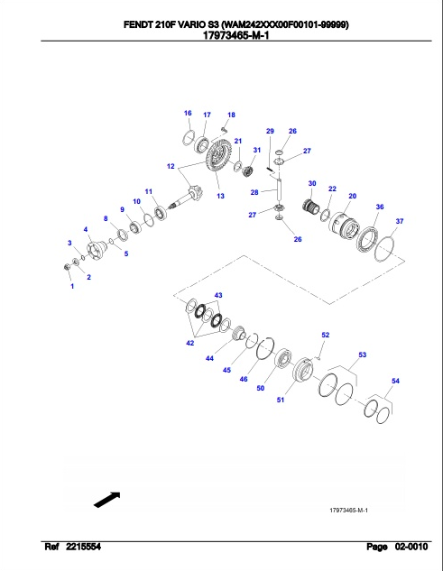 Fendt Tractor 210F Vario S3 Parts Catalog Manual F242000 01.2020 PDF