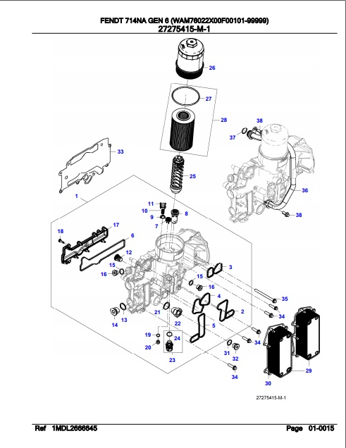 Fendt Tractor 714NA Gen 6 Parts Catalog Manual F760105 09.2020 PDF