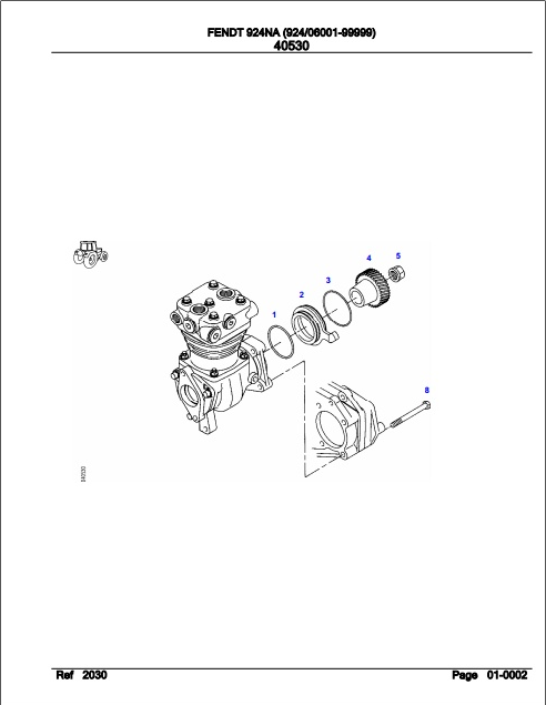 Fendt Tractor 924NA Parts Catalog Manual F924107 10.2020 PDF
