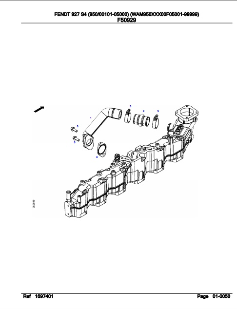 Fendt Tractor 927 S4 Parts Catalog Manual 950000 10.2020 PDF