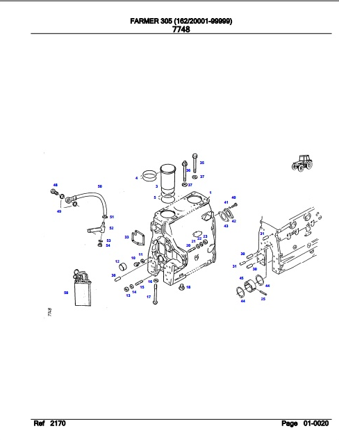 Fendt Tractor Farmer 305 Parts Catalog Manual F162002 11.2018 PDF
