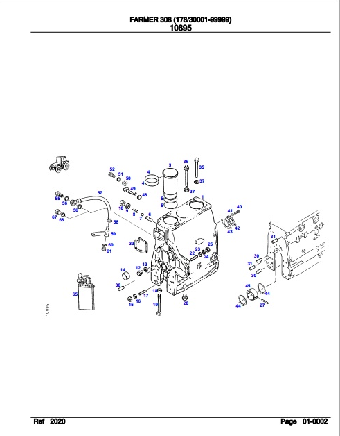 Fendt Tractor Farmer 308 Parts Catalog Manual F178003 09.2020 PDF