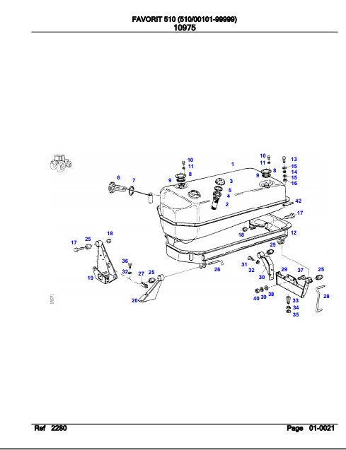 Fendt Tractor Favorit 510 Parts Catalog Manual F510000 09.2020 PDF