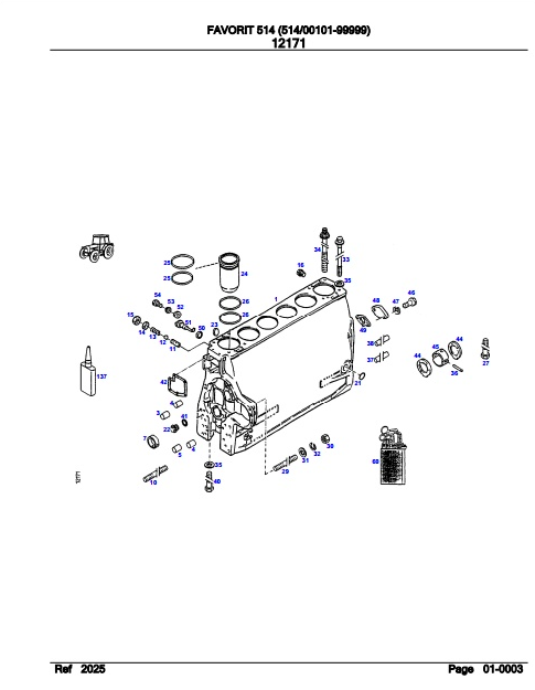 Fendt Tractor Favorit 514 Parts Catalog Manual F514000 09.2020 PDF