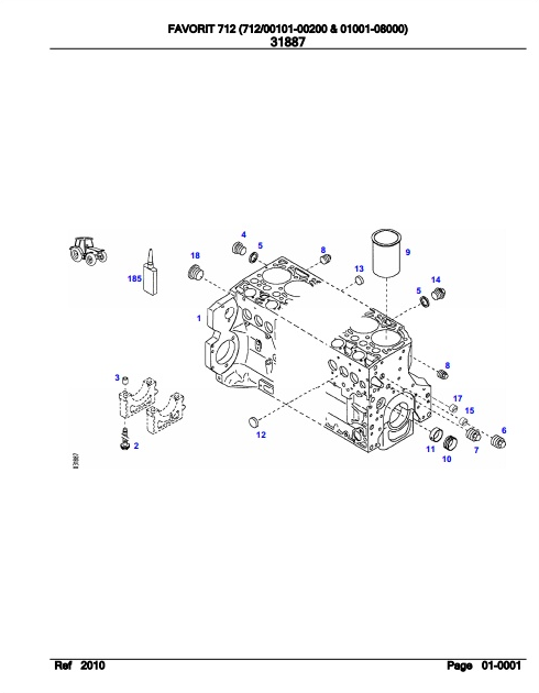 Fendt Tractor Favorit 712 Parts Catalog Manual F712000 09.2020 PDF