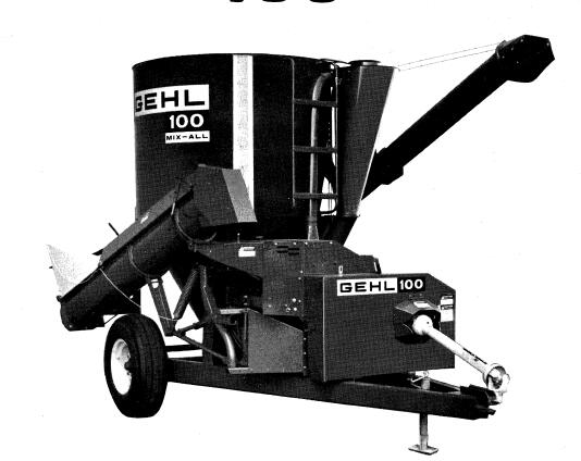 GEHL 100 Mix-All Mixer Parts Catalogue Manual PDF Download | Complete Parts Guide