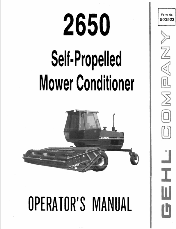 GEHL 1310 (904052A) Operator Manual PDF | Operating, Maintenance & Safety Guide