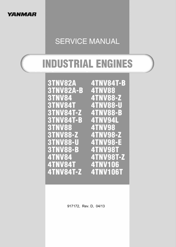 GEHL 3TNV & 4TNV (917172) Service Manual PDF – Repair, Maintenance & Troubleshooting Guide