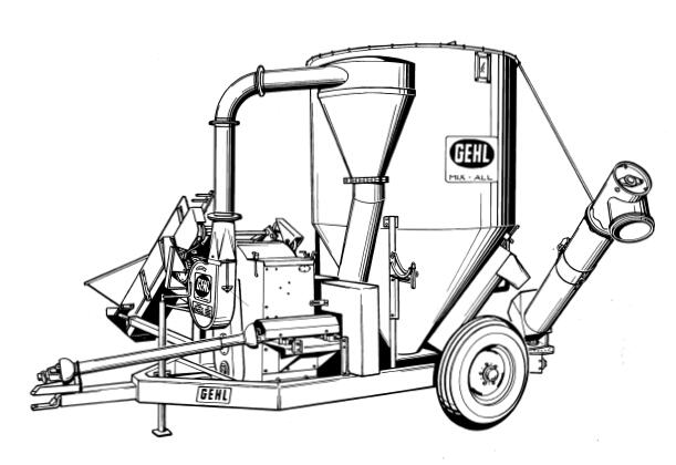 GEHL 50MX Mix-All Feedmaker with Attachments Parts Catalogue Manual PDF Download