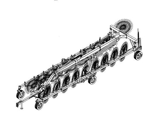 GEHL 700 SERIES FINGER WHEEL V-RAKES PARTS CATALOGUE MANUAL - PDF FILE
