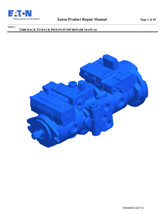 GEHL EATON B2B (50940605) Repair Manual PDF – Complete Service & Maintenance Guide