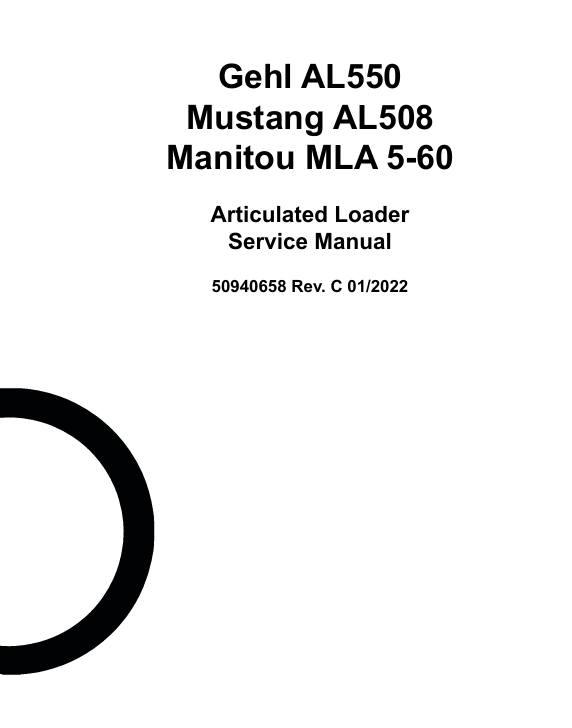 GEHL Manitou MLA 5-60 (50940658) Service Manual PDF File Download