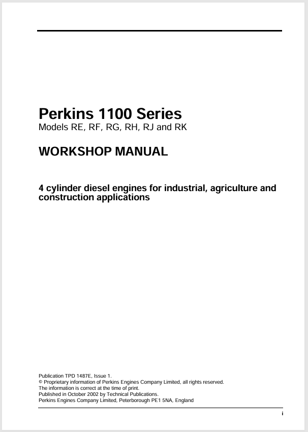 GEHL RE, RF, RG, RH, RJ, RK 1100 SERIES (917121) WORKSHOP MANUAL PDF DOWNLOAD