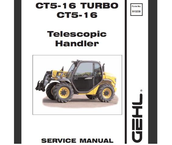 GEHL RS5-34, RS6-34 TELESCOPIC HANDLER SERVICE REPAIR MANUAL - PDF FILE