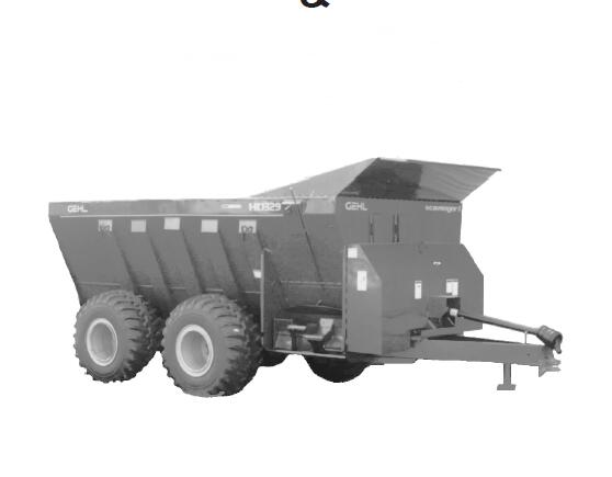 GEHL Scavenger II 329 Agricultural Spreader & HD329 Industrial Waste Spreader Parts Catalogue Manual PDF