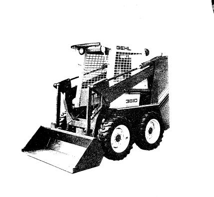 GEHL SL3510, SL3610 SKID LOADER PARTS CATALOGUE MANUAL - PDF FILE