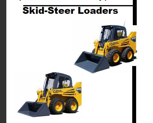 GEHL SL4640E, SL4640E (EU), SL5240E, SL5240E (EU) POWER2 SKID-STEER LOADERS OPERATOR’S MANUAL - PDF FILE