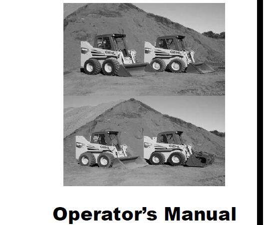 GEHL SL4640, SL4840, SL5640 & SL6640 Skid-Steer Loaders Operator's Manual PDF Download