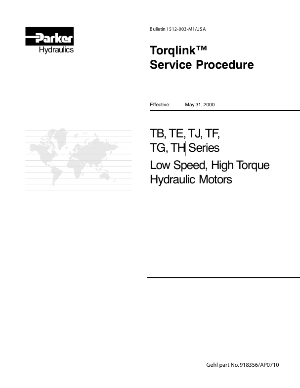 GEHL TB, TE, TJ, TF, TG & TH (918356) Service Manual PDF – Complete Repair & Maintenance Guide