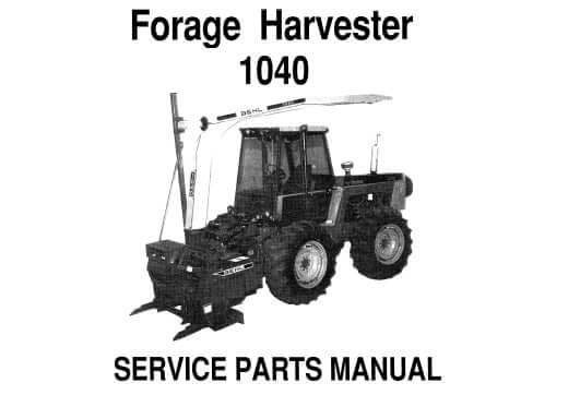1040 Gehl Forage Harvester Service Parts Manual PDF – Repair & Maintenance Guide