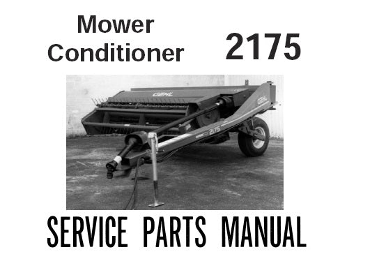 2175 Gehl Mower Conditioner Parts Manual – OEM Replacement Parts Guide