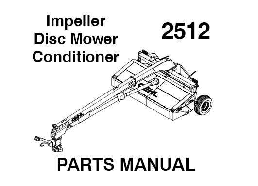 2512 Gehl Impeller Disc Mower Conditioner Parts Manual PDF Download