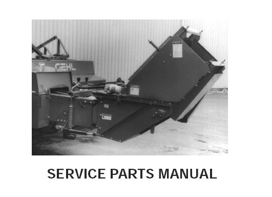 3200 Gehl Rectangular Bale Thrower Service Parts Manual PDF Download & Repair Guide