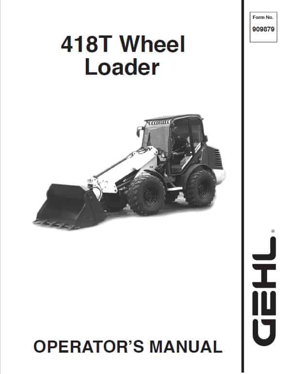 Gehl 480T All Wheel Steer Operator's Manual 909879A PDF Download