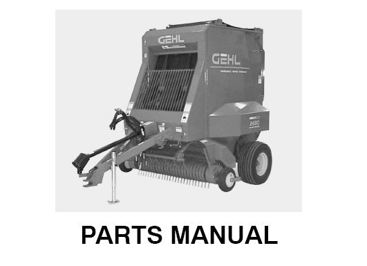 80 Series Gehl Variable Chamber Round Balers Parts Manual PDF – Complete Repair & Service Guide