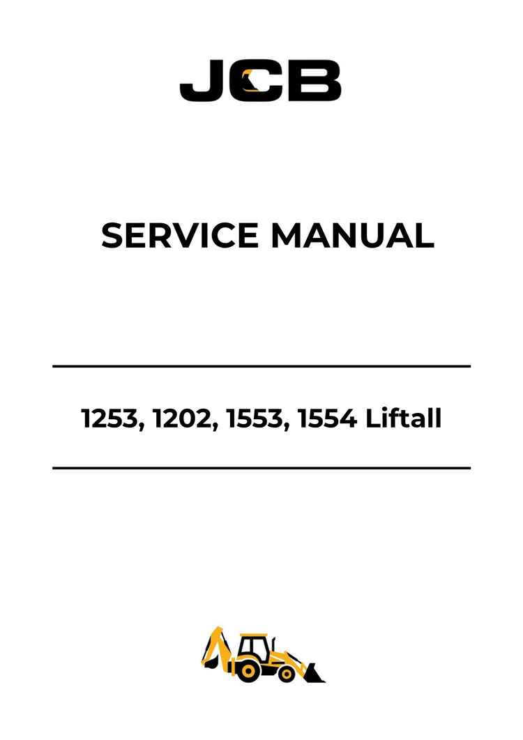 JCB 1253, 1202, 1553 & 1554 Liftall Service Manual 9813-1650 PDF Download