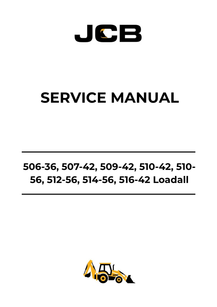 JCB Loadall 506-36 to 516-42 Service Manual 9831-0050 PDF Download