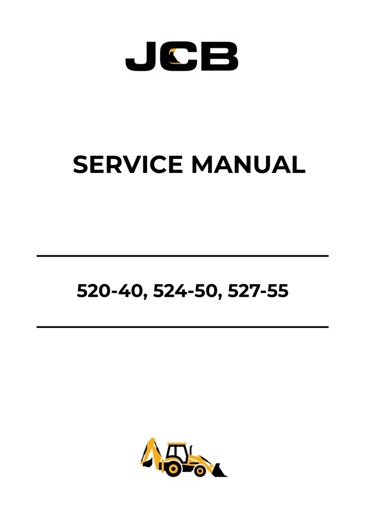JCB 520-40, 524-50 & 527-55 Service Manual 9803-3690-10 PDF Download