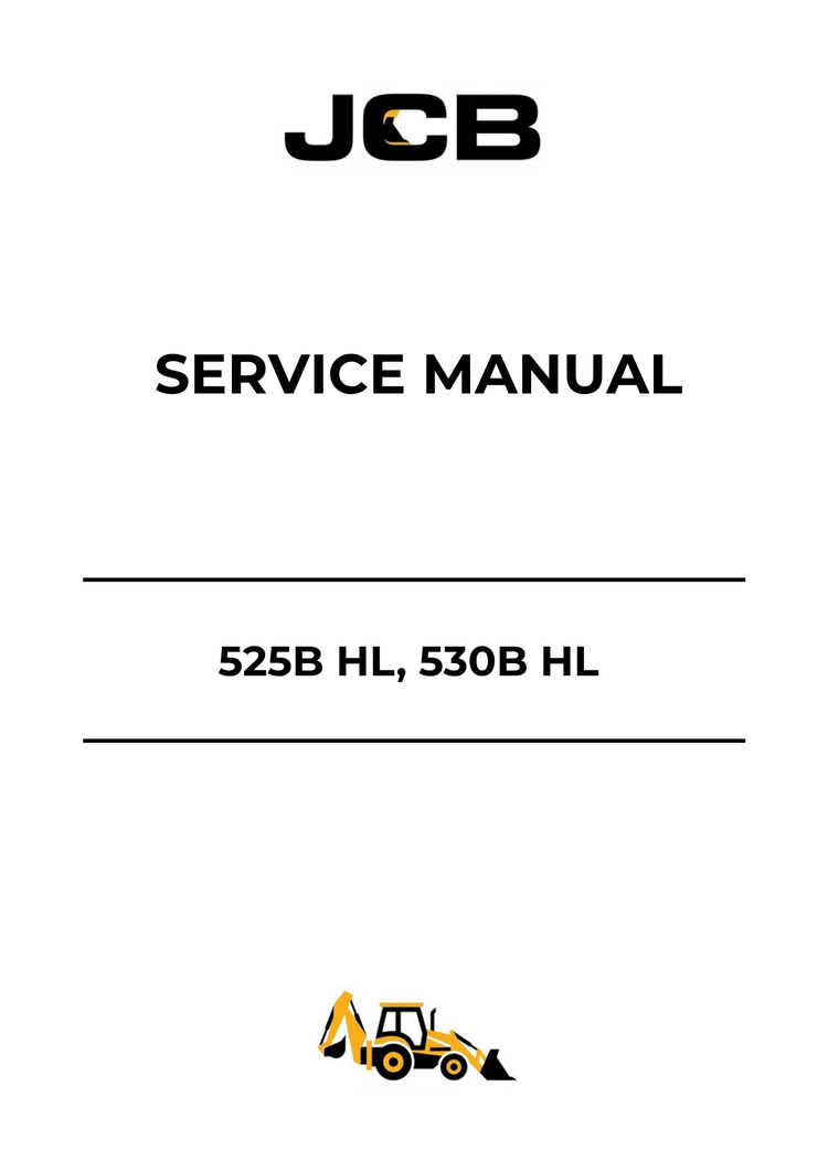 JCB 525B HL & 530B HL Service Manual 9803-3352 PDF Download