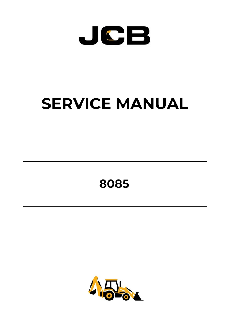 JCB 8085 Service Manual 9803-9990 PDF – Repair & Maintenance Guide