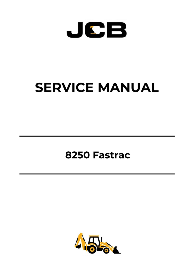 JCB 8250 Fastrac Service Manual 9803-8070 PDF Download & Repair Guide