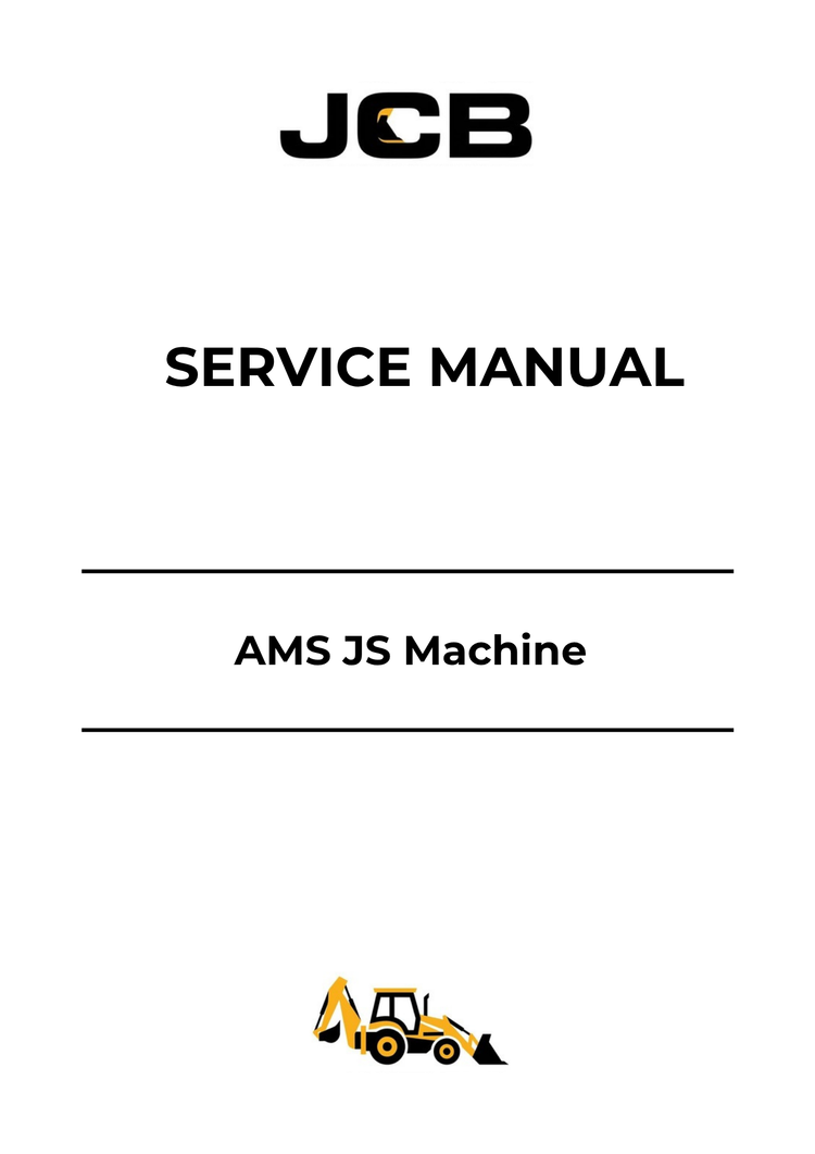 JCB AMS JS Machine Service Manual 9803-6450 PDF Download & Repair Guide