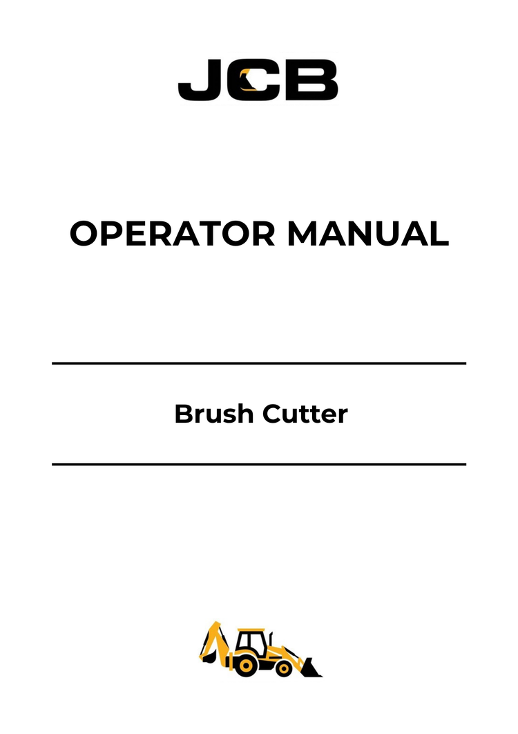 JCB Brush Cutter Operator Manual 332-A6626-02 PDF Download & Guide