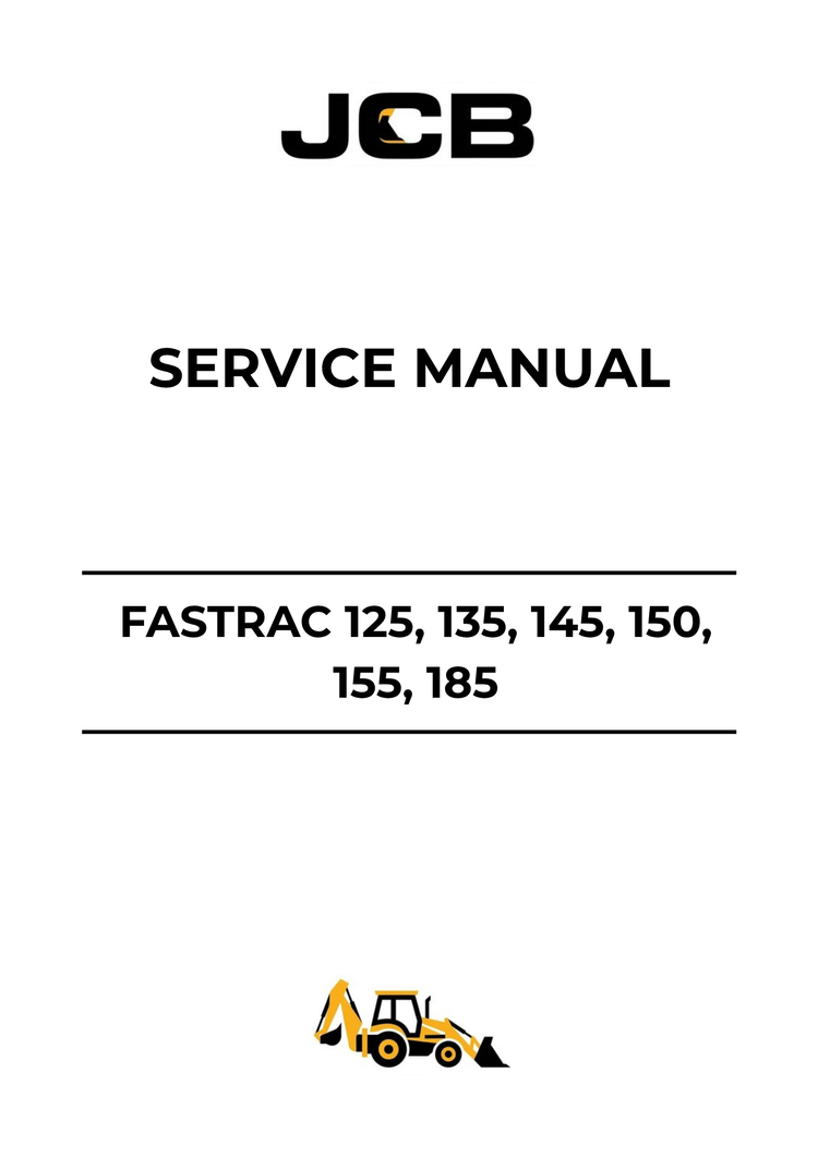JCB Fastrac 125, 135, 145, 150, 155 & 185 Service Manual 9803/8000 PDF