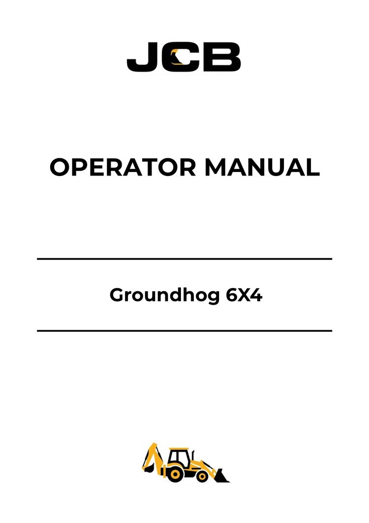 JCB Groundhog 6X4 Operator Manual 9811-9150 PDF