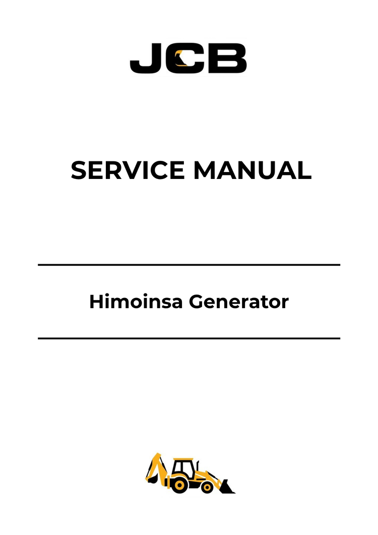 JCB Himoinsa Generator Service Manual 9806-4750 PDF Download & Repair Guide