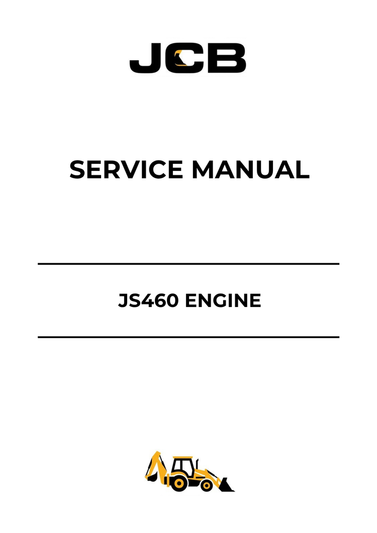 JCB JS460 Engine Service Manual 9806-2240 PDF Download & Repair Guide