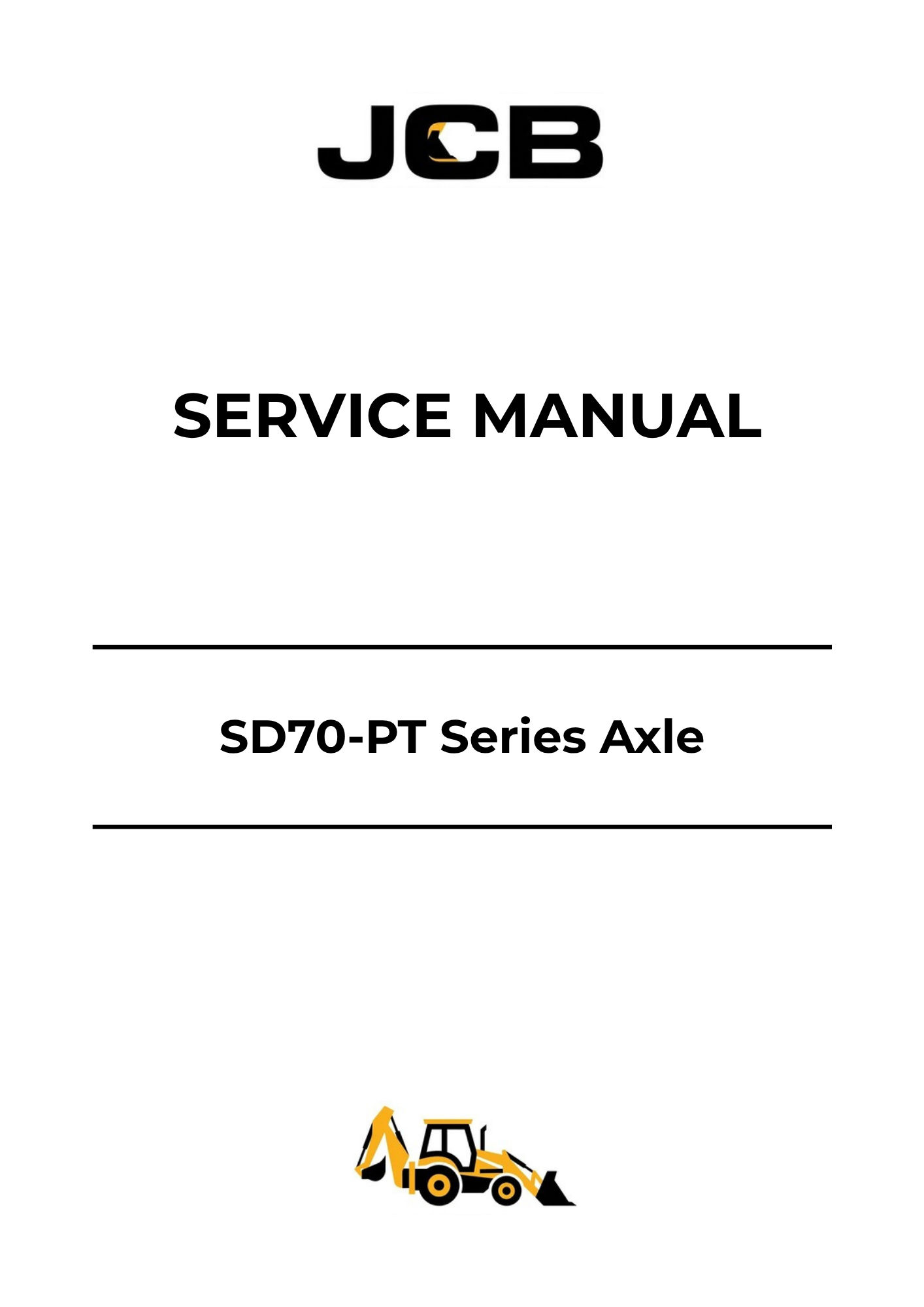 JCB SD70-PT Series Axle Service Manual 9803-9280 PDF Download