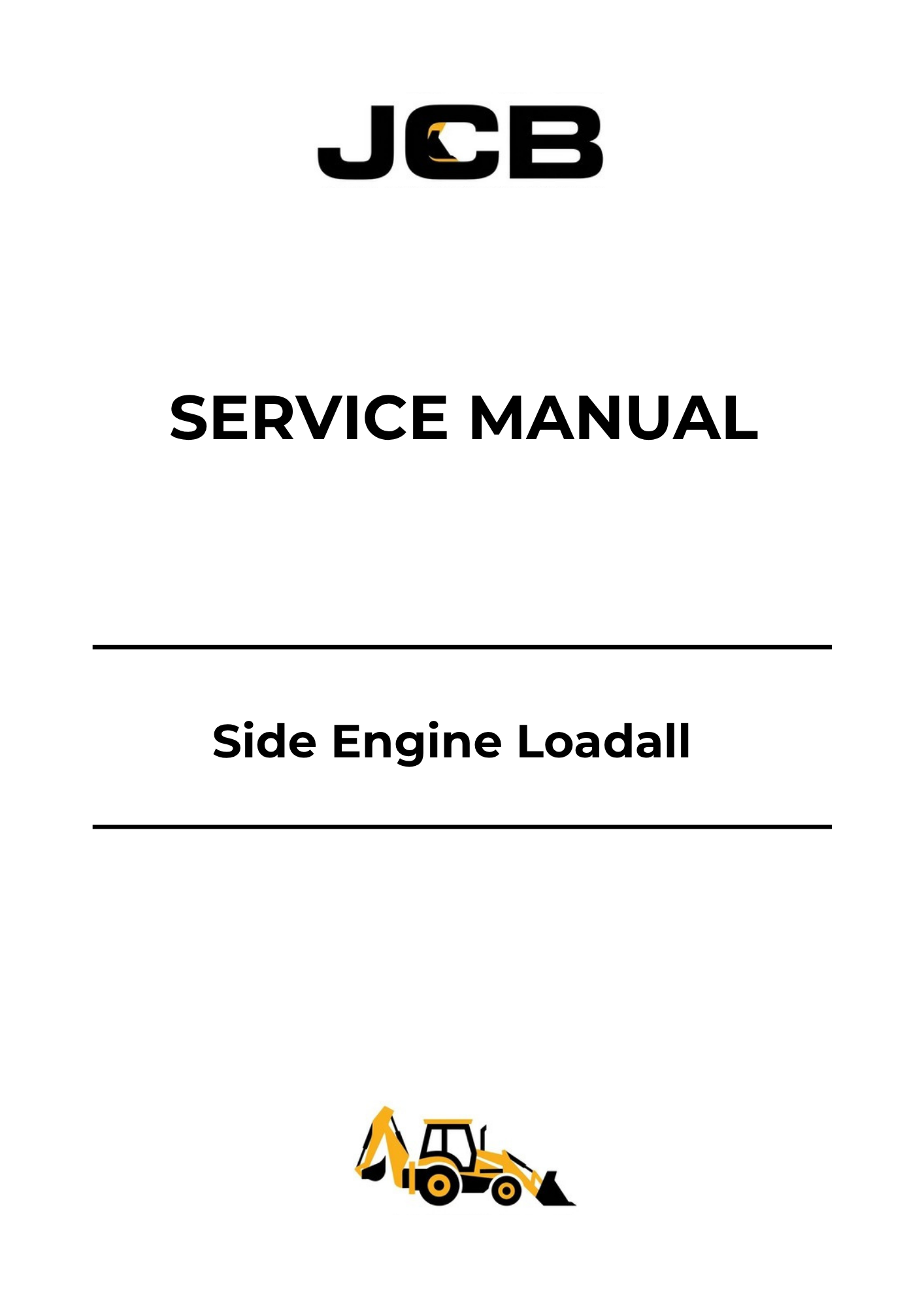 JCB Side Engine Loadall Service Manual 9803-3730-10 PDF Download